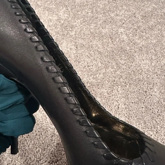 Gucci Black Peep Toe Heels - Picture 5 of 11